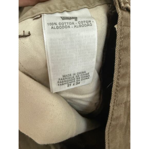 Vintage Levis White Tab Straight Leg Brown Jeans Size 31 34'' inseam RARE - Picture 5 of 5